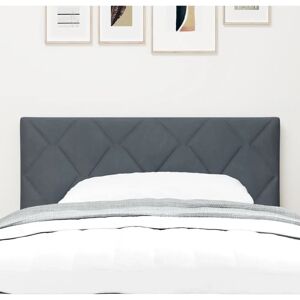 Vidaxl Mørkegrå LED Sengegavl - Moderne Diamantmønster Vidaxl Mørkegrå LED Sengegavl - Moderne Diamantmønster