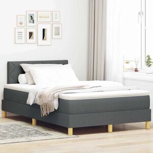 Vidaxl Dark Gray Fabric Bed - Modern Design for Adults Vidaxl Dark Gray Fabric Bed - Modern Design for Adults