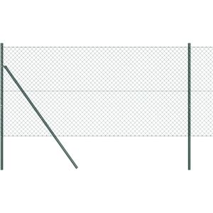 Vidaxl Green Chain Link Fence - Outdoor Steel Barrier Vidaxl Green Chain Link Fence - Outdoor Steel Barrier