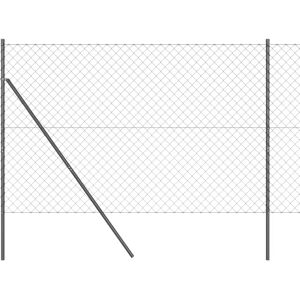 Vidaxl Steel Chain Link Fence - 10 X 1.5 M - Outdoor Use Vidaxl Steel Chain Link Fence - 10 X 1.5 M - Outdoor Use