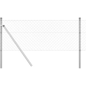 Vidaxl Metal Mesh Fence with Galvanized Steel Posts - Garden & Park Use Vidaxl Metal Mesh Fence with Galvanized Steel Posts - Garden & Park Use
