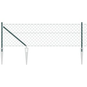 Vida Outdoors Metal Fence - 7 Poteaux, Green, 8x10m Vida Outdoors Metal Fence - 7 Poteaux, Green, 8x10m
