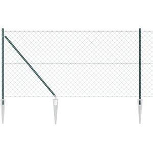 Vidaxl Galvanized Steel Post Chain Link Fence - Garden & Outdoor Barrier Vidaxl Galvanized Steel Post Chain Link Fence - Garden & Outdoor Barrier