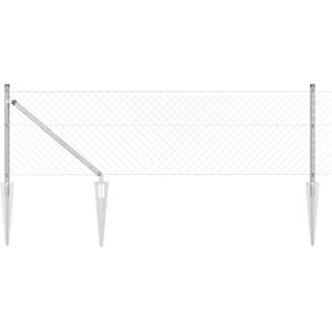 Vidaxl Metal Mesh Fence with Galvanized Steel Posts - Garden Fence Vidaxl Metal Mesh Fence with Galvanized Steel Posts - Garden Fence