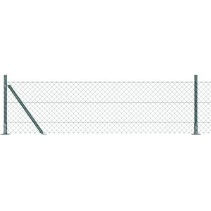Valla de alambre Vidaxl con postes con brida de acero galvanizado - Fence Valla de alambre Vidaxl con postes con brida de acero galvanizado - Fence