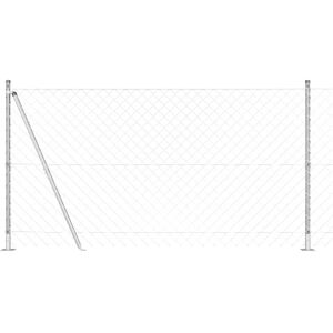 VidaXL Metallgitterzaun mit verzinkten Stahlpfosten - Gartenzaun VidaXL Metallgitterzaun mit verzinkten Stahlpfosten - Gartenzaun