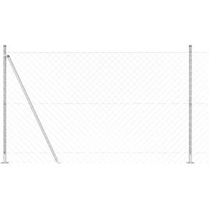 Vidaxl Galvanized Steel Mesh Fence with Posts - Outdoor Durable Vidaxl Galvanized Steel Mesh Fence with Posts - Outdoor Durable