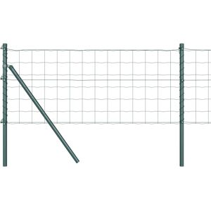 vidaXL Euro Pack 2 Green Powder-Coated Steel Fence - Fence vidaXL Euro Pack 2 Green Powder-Coated Steel Fence - Fence