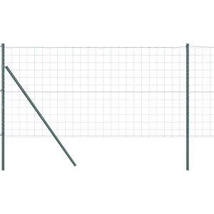 vidaXL Hage med galvaniserte stålpæler Grønn vidaXL Hage med galvaniserte stålpæler Grønn