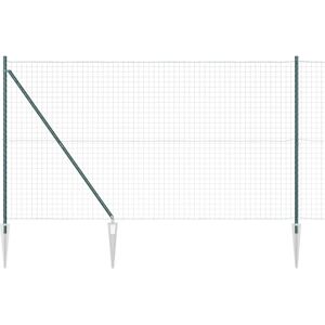 vidaXL Garden Fence - Durable Galvanized Steel, UV Resistant, Modern Finish - Garden Fence vidaXL Garden Fence - Durable Galvanized Steel, UV Resistant, Modern Finish - Garden Fence