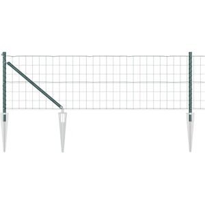 VidaXL Green Steel Garden Fence - Fencing VidaXL Green Steel Garden Fence - Fencing
