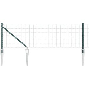 vidaXL Green Metal Garden Fence - Fence vidaXL Green Metal Garden Fence - Fence
