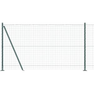 VidaXL Green Metal Garden Fence - Fence, Garden, Durable VidaXL Green Metal Garden Fence - Fence, Garden, Durable