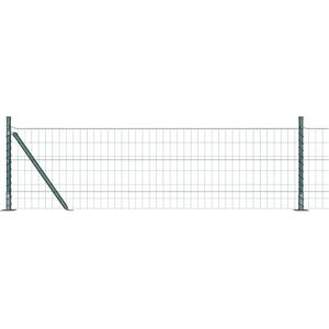 vidaXL Galvanized Steel Fence with Posts - Durable and UV Resistant vidaXL Galvanized Steel Fence with Posts - Durable and UV Resistant