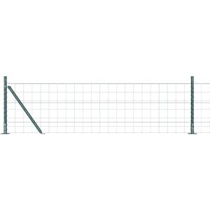 vidaXL Green Steel Euro Fence with Posts - Fence vidaXL Green Steel Euro Fence with Posts - Fence