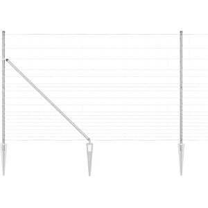 VidaXL Galvanized Steel Mesh Fence - Fence VidaXL Galvanized Steel Mesh Fence - Fence