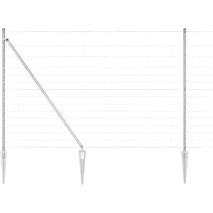 vidaXL Galvanized Steel Fence - Outdoor Security & Animal Enclosure vidaXL Galvanized Steel Fence - Outdoor Security & Animal Enclosure