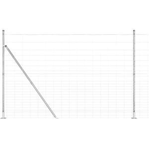 vidaXL Galvanized Steel Field Fence - Fence vidaXL Galvanized Steel Field Fence - Fence