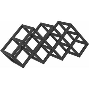 vidaXL Wine rack - 9 bottles - Powder-coated steel - Black - Compact vidaXL Wine rack - 9 bottles - Powder-coated steel - Black - Compact