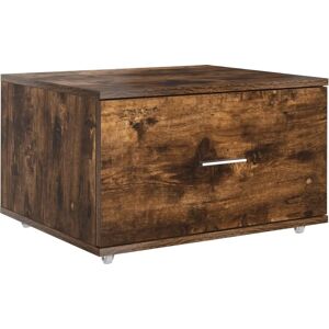 vidaXL Drawer Cabinet Smoked Oak MDF - Modern Storage Furniture vidaXL Drawer Cabinet Smoked Oak MDF - Modern Storage Furniture