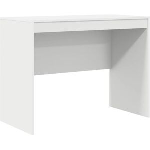 Vidaxl White Particle Board Writing Desk 100x50x76cm Storage Vidaxl White Particle Board Writing Desk 100x50x76cm Storage