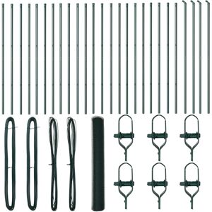 Vidaxl Green Metal Fence 50x1.4m - Fence Vidaxl Green Metal Fence 50x1.4m - Fence