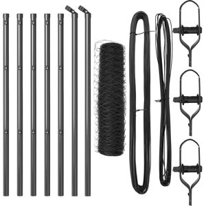 vidaXL Hexagon Fence Steel 0.8x10 m - Fence vidaXL Hexagon Fence Steel 0.8x10 m - Fence