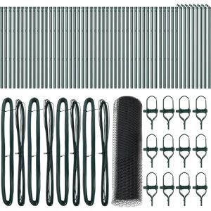 vidaXL Gray Industrial Metal Garden Fence Set - Fence Set vidaXL Gray Industrial Metal Garden Fence Set - Fence Set