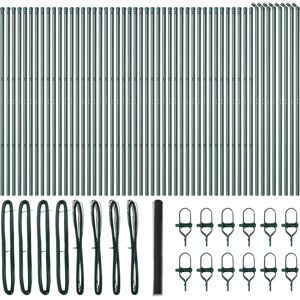 vidaXL Gray Hexagonal Metal Fence - Fence vidaXL Gray Hexagonal Metal Fence - Fence