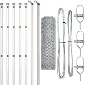 vidaXL Sekshjørne Gjerde 0,5x10 m Galvanisert Stål - Gjerde vidaXL Sekshjørne Gjerde 0,5x10 m Galvanisert Stål - Gjerde