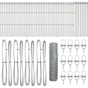 Ensemble de Clôtures Hexagonales en Acier Vidaxl - Barrière Extérieure - Publicité Ensemble de Clôtures Hexagonales en Acier Vidaxl - Barrière Extérieure - Publicité