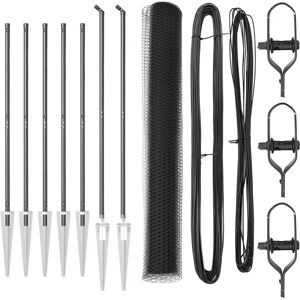 VidaXL Gray Hexagonal Fence 10x1.4m - Fence VidaXL Gray Hexagonal Fence 10x1.4m - Fence