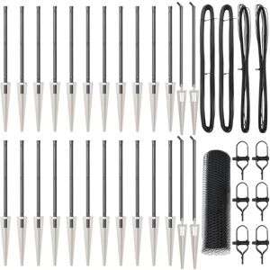 vidaXL Hexagonal Fence 50x0.5m Grey Steel Outdoor Barrier vidaXL Hexagonal Fence 50x0.5m Grey Steel Outdoor Barrier