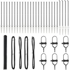 Vidaxl Gray Metal Fence Set - Garden Boundary Vidaxl Gray Metal Fence Set - Garden Boundary