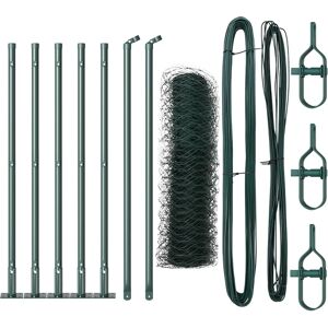vidaXL Hexagon Fence Green 0.6x10 m Steel vidaXL Hexagon Fence Green 0.6x10 m Steel
