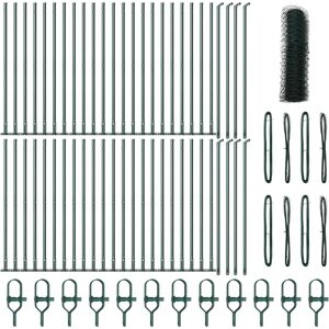 vidaXL Gard din oțel hexagonal verde - 5 bucăți pentru exterior vidaXL Gard din oțel hexagonal verde - 5 bucăți pentru exterior