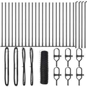 Brand Model Grey Metal Garden Fence - Rectangular 3 pcs Brand Model Grey Metal Garden Fence - Rectangular 3 pcs