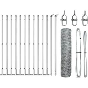Vidaxl Gråt Stål Havehegnsæt - Zandaf Vidaxl Gråt Stål Havehegnsæt - Zandaf