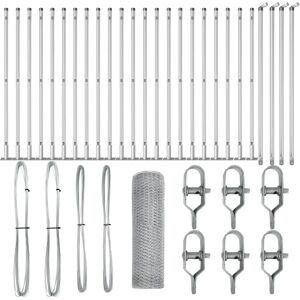 vidaXL Hexagonal Steel Fence - Rustproof Outdoor Barrier vidaXL Hexagonal Steel Fence - Rustproof Outdoor Barrier