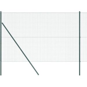 vidaXL Green Steel Mesh Fence - Fence vidaXL Green Steel Mesh Fence - Fence