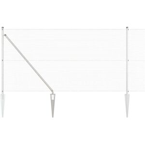 Vidaxl Steel Fence with 13 Posts - Garden Security Vidaxl Steel Fence with 13 Posts - Garden Security