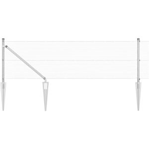 Set de Gard din Oțel Zincat vidaXL - Gard Set de Gard din Oțel Zincat vidaXL - Gard