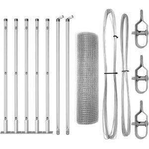 Vidaxl galvaniserede stålhegnstolper sæt 10 x 0,5 m Vidaxl galvaniserede stålhegnstolper sæt 10 x 0,5 m