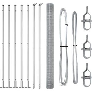 Vidaxl Galvaniseret Stålhegn 10 m - Hegn Vidaxl Galvaniseret Stålhegn 10 m - Hegn