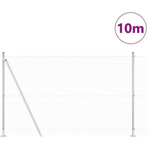 vidaXL Galvaniseret Stål Gærde - 7 Stolper 1.4x10 m vidaXL Galvaniseret Stål Gærde - 7 Stolper 1.4x10 m