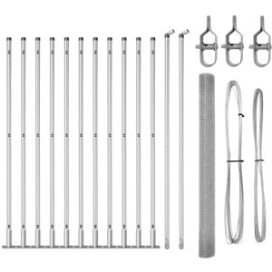 vidaXL Clôture en acier galvanisé 13 poteaux 1.4x25 m vidaXL Clôture en acier galvanisé 13 poteaux 1.4x25 m