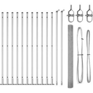 Valla de alambre soldado Vidaxl - Steel Fence with Posts Valla de alambre soldado Vidaxl - Steel Fence with Posts