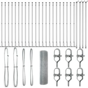 vidaXL Clôture en Acier Galvanisé - 13 Poteaux - Style Urbain Moderne - Publicité vidaXL Clôture en Acier Galvanisé - 13 Poteaux - Style Urbain Moderne - Publicité