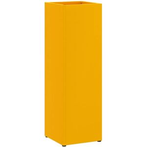 vidaXL Umbrella Stand Mustard Yellow Metal Standard - Umbrella Stand vidaXL Umbrella Stand Mustard Yellow Metal Standard - Umbrella Stand