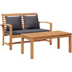 VidaXL Outdoor Furniture Set - Solid Teak Wood Rustic Design VidaXL Outdoor Furniture Set - Solid Teak Wood Rustic Design